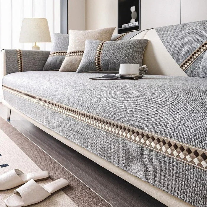 Hasure Kaymaz Tabanlı Koltuk Örtüsü Seti