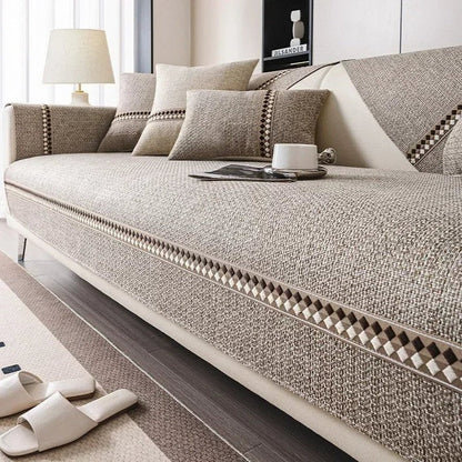 Hasure Kaymaz Tabanlı Koltuk Örtüsü Seti