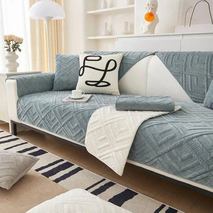 Garden Kaymaz Tabanlı Koltuk Örtüsü Seti